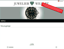 Tablet Screenshot of juwelier-wilfart.de